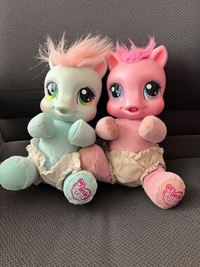 My Little Pony Plush Pair - Pink and Mint Green Pony Dolls
